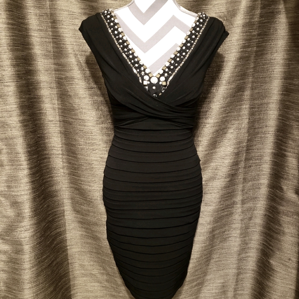 Dress Barn Collection Jewel Tiered Bodycon Dress